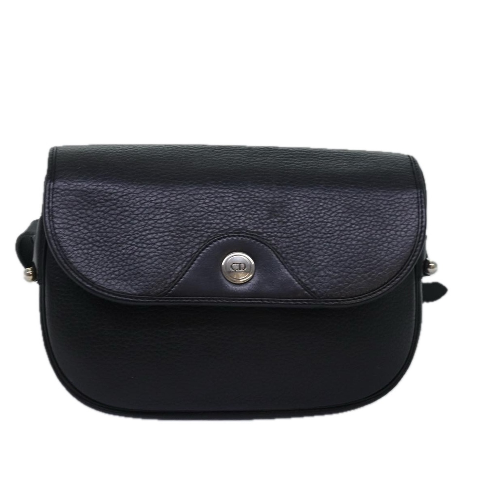 Christian Dior Shoulder Bag Leather Black Auth bs14945 - Picture 13 of 16